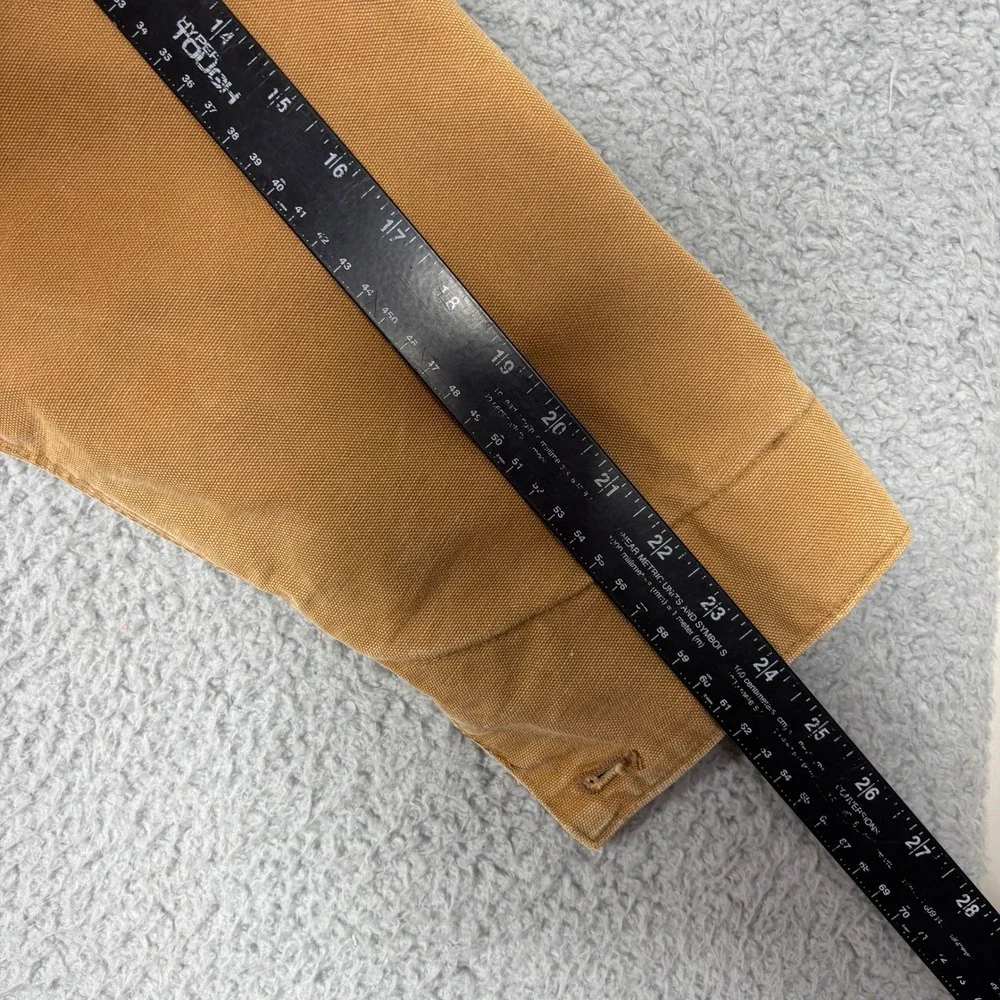 Carhartt Mens Duck Quilt Lined Coveralls Brown Size 44 Regular Workwear Jumpsuit
